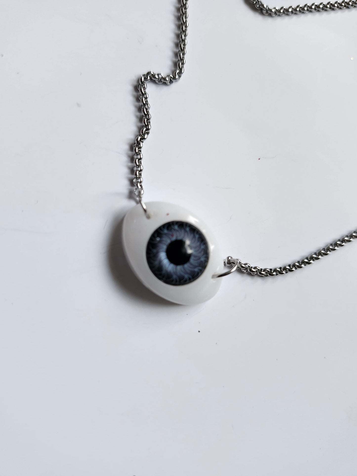 Realistic Eye Statement Pendant Necklace