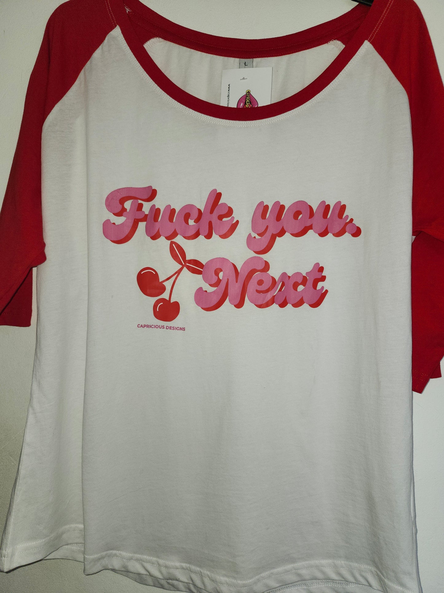 F You, Next Red Sleeved Tee Shirt XL