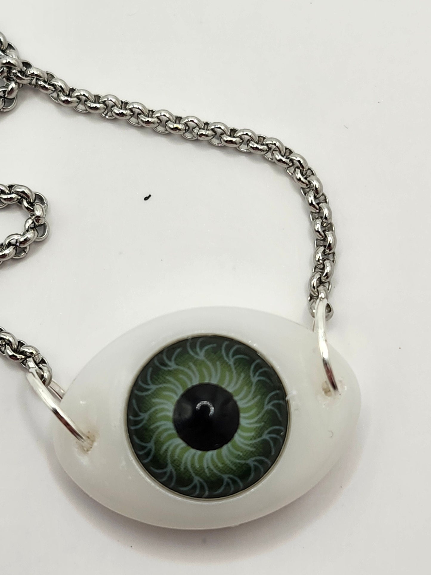 Realistic Eye Statement Pendant Necklace