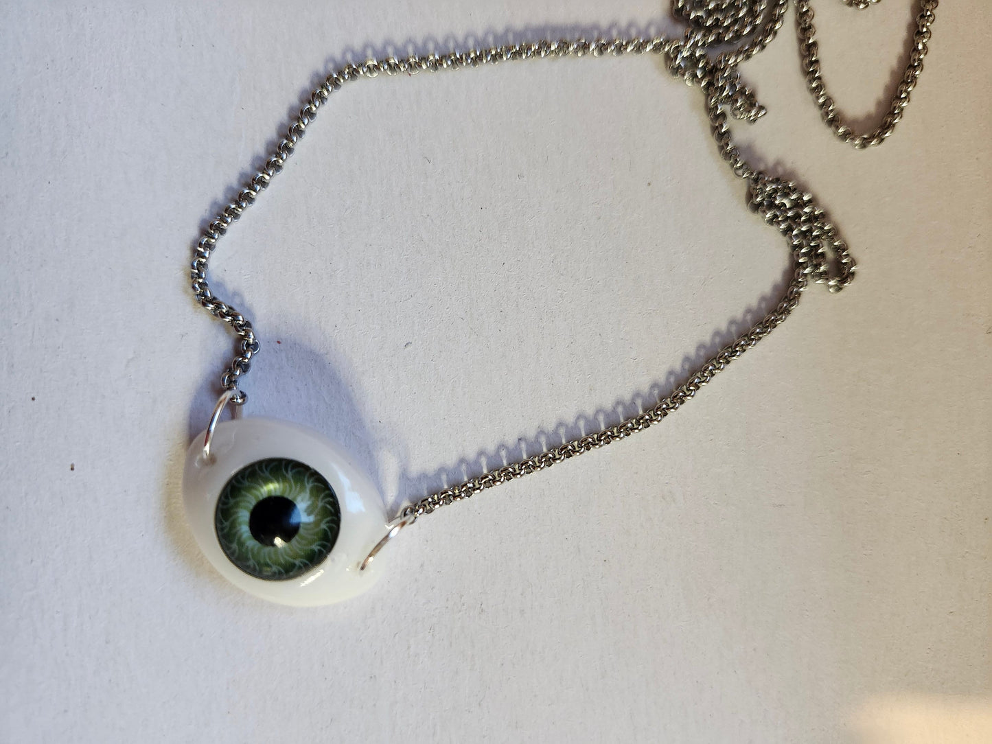 Realistic Eye Statement Pendant Necklace