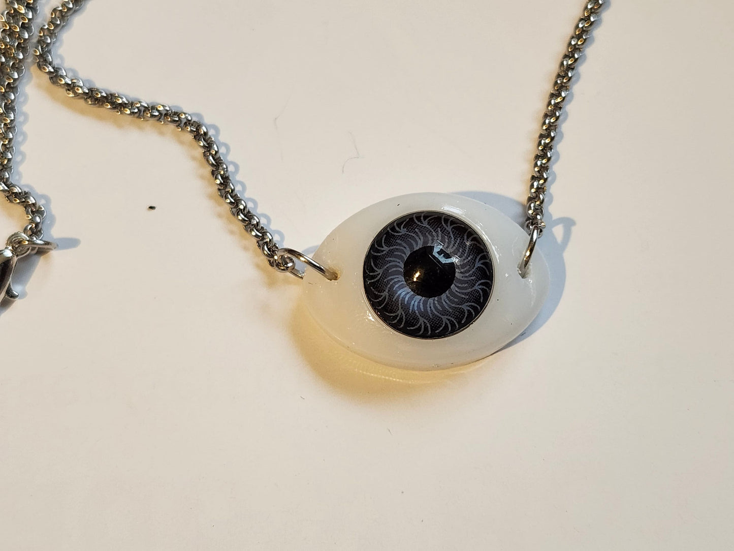 Realistic Eye Statement Pendant Necklace