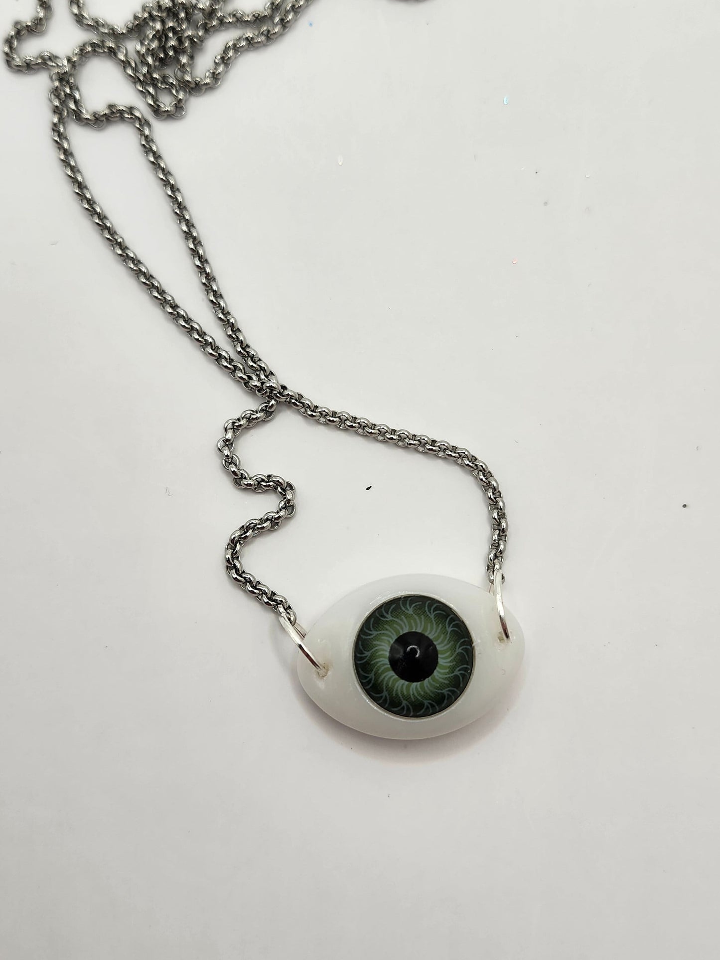 Realistic Eye Statement Pendant Necklace