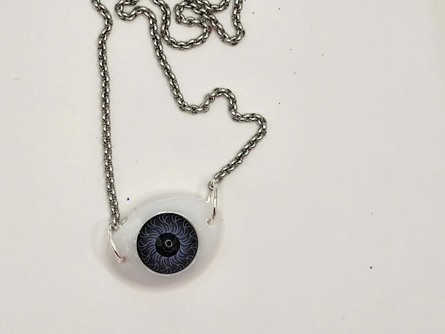 Realistic Eye Statement Pendant Necklace