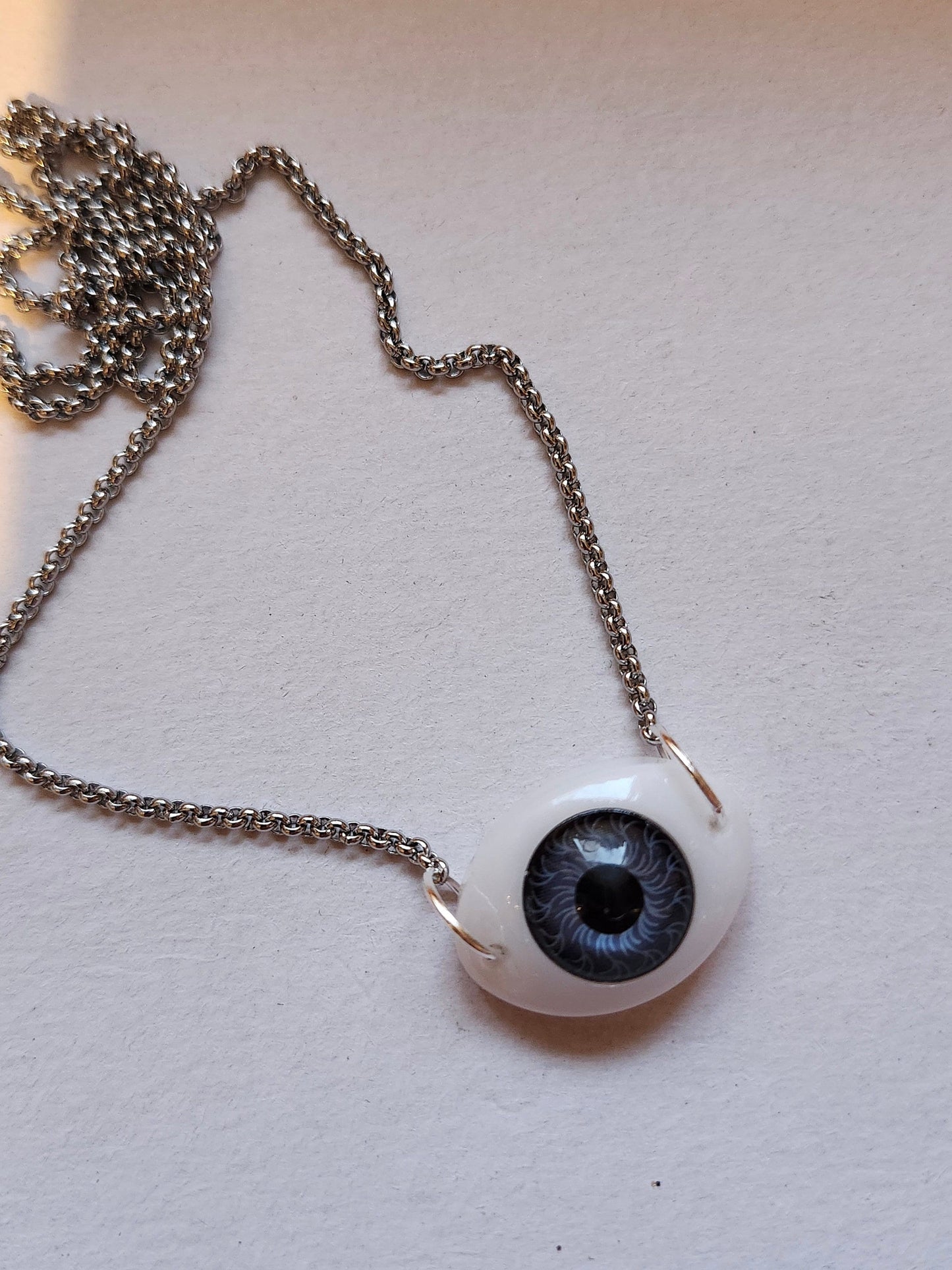 Realistic Eye Statement Pendant Necklace