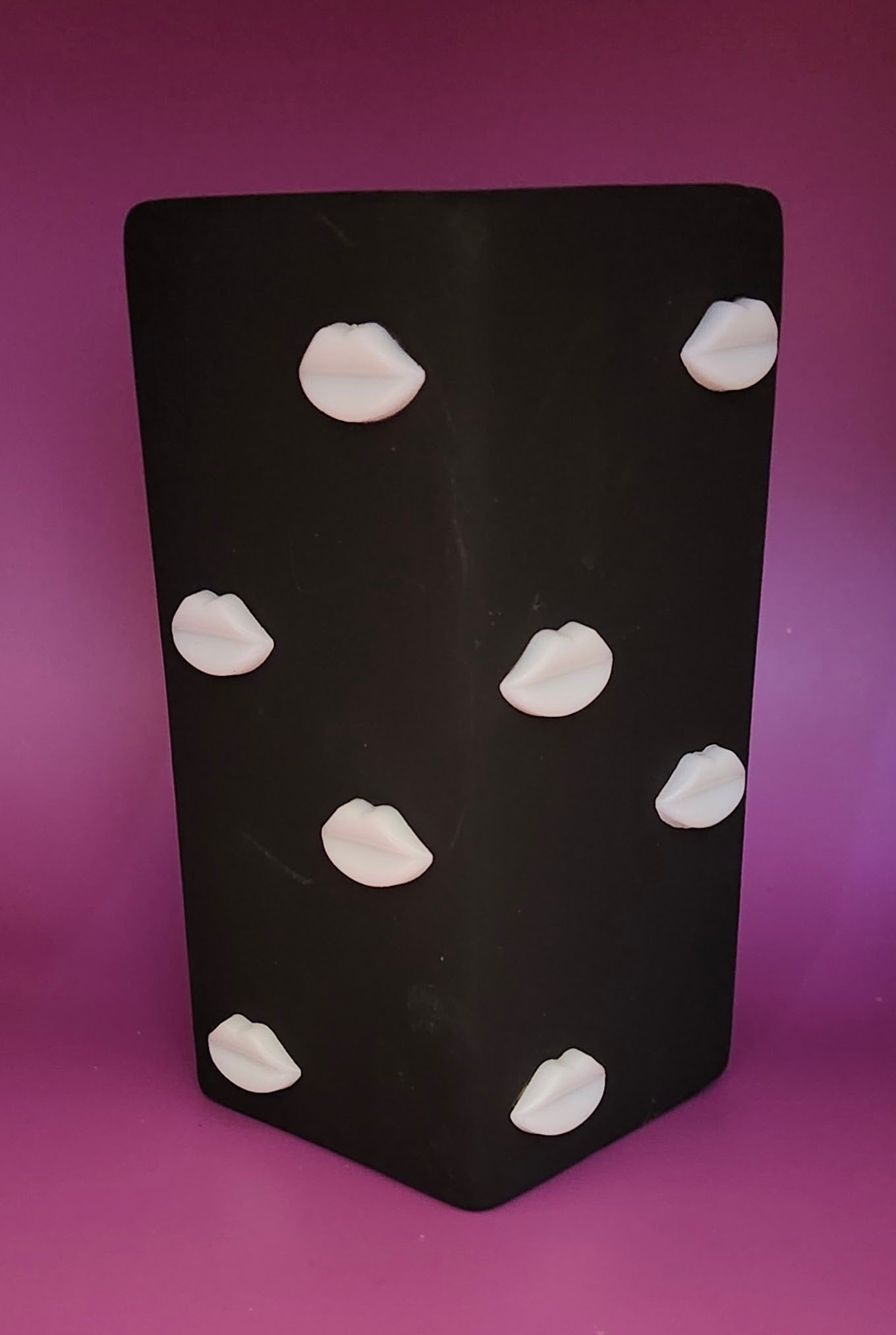 Ceramic Lips Vase Pink, Red Black white