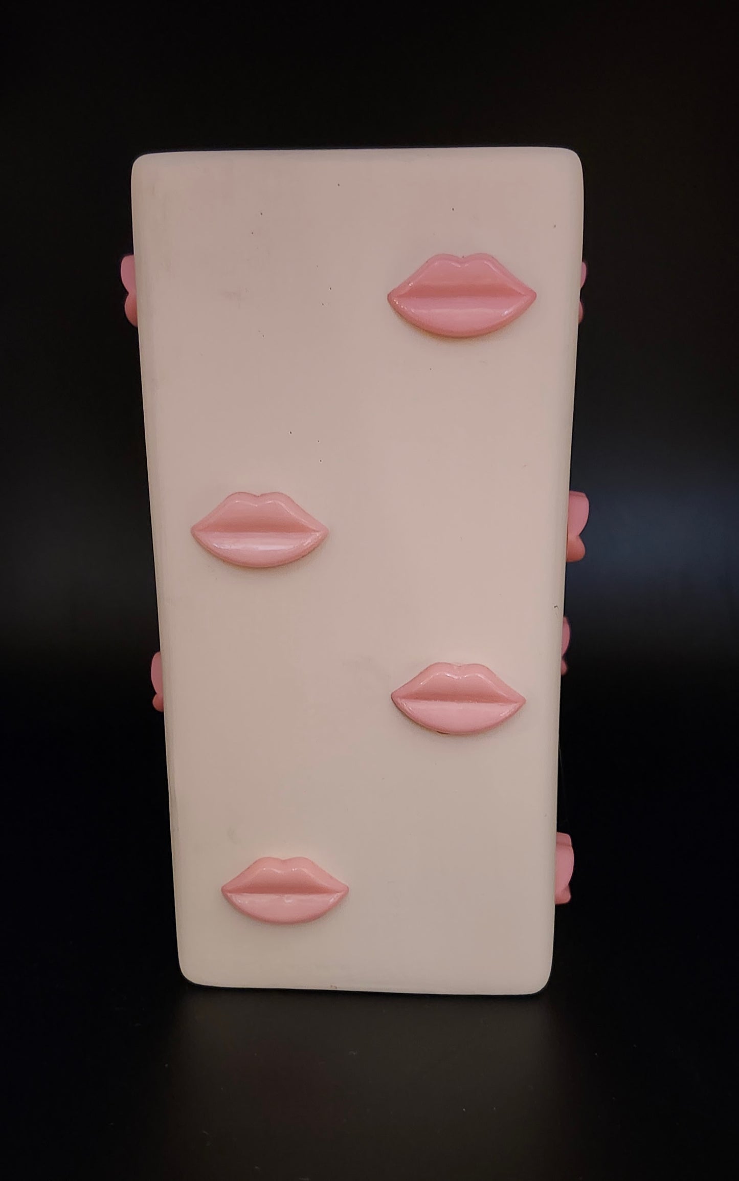 Ceramic Lips Vase Pink, Red Black white