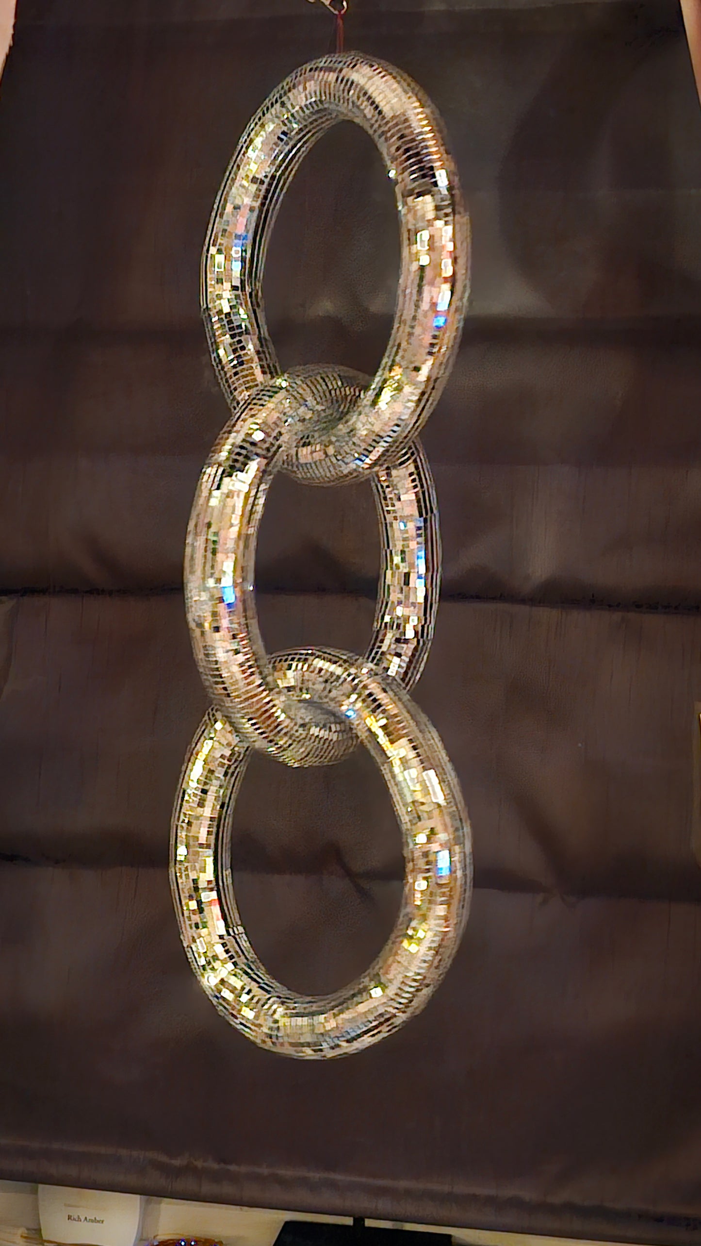 Mirrorball Glitter Large Hanging Style Mirror Chain