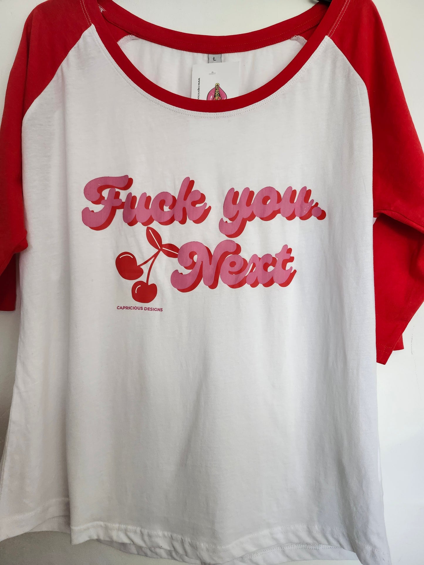 F You, Next Red Sleeved Tee Shirt XL