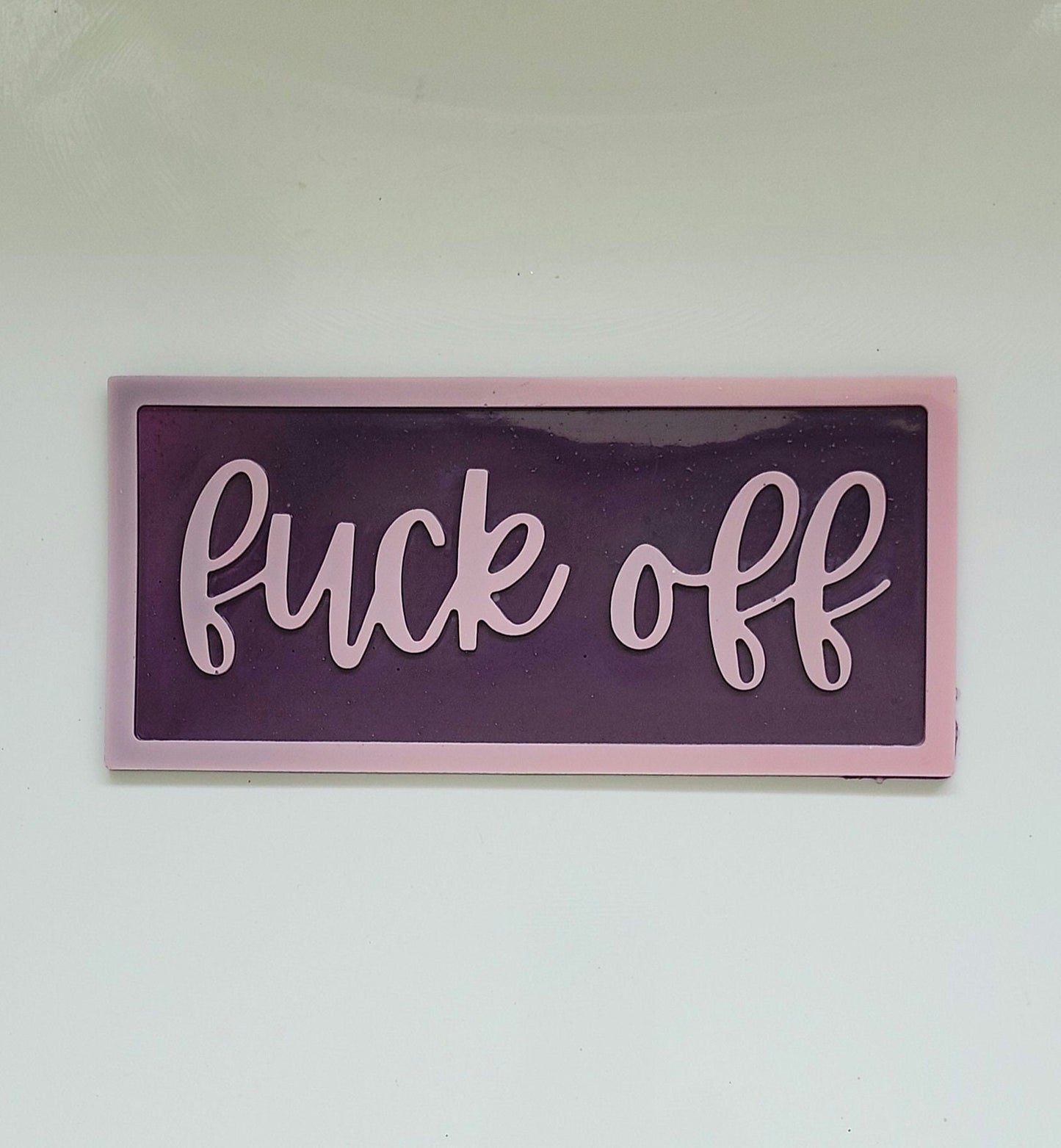 Offensive Rude FUCK Off Door Sign Wall Plaque Hanging Custom Colours