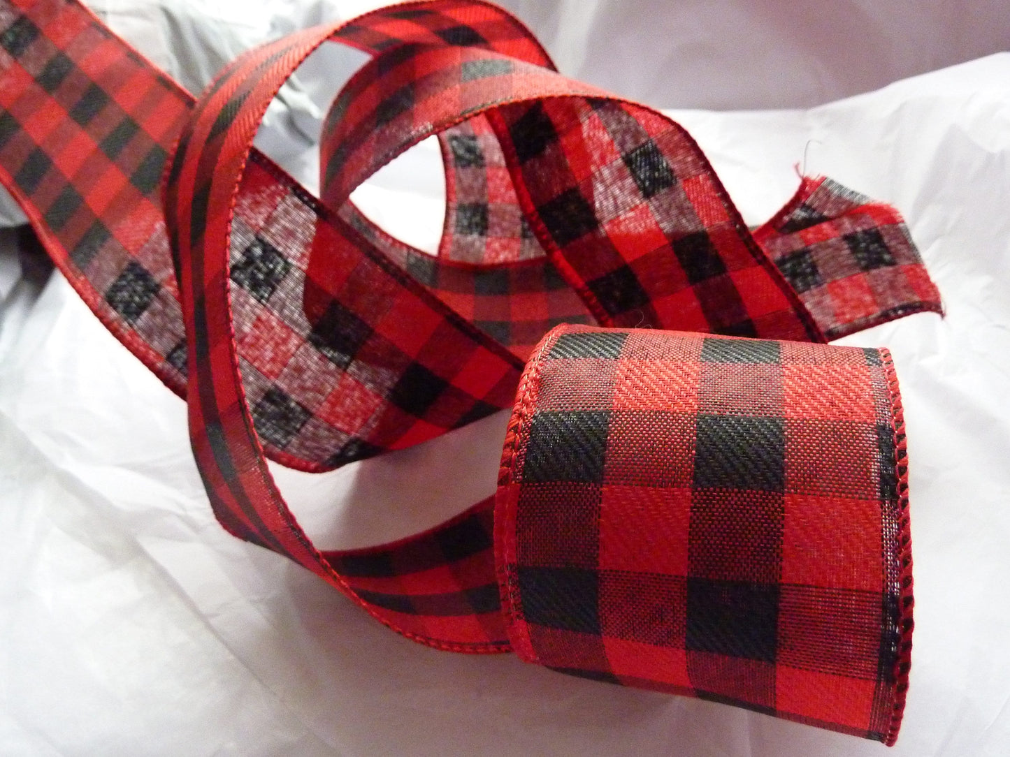 Wire Edged Christmas Assorted Ribbon 63mm/ 38mm Wide x 1 Metre