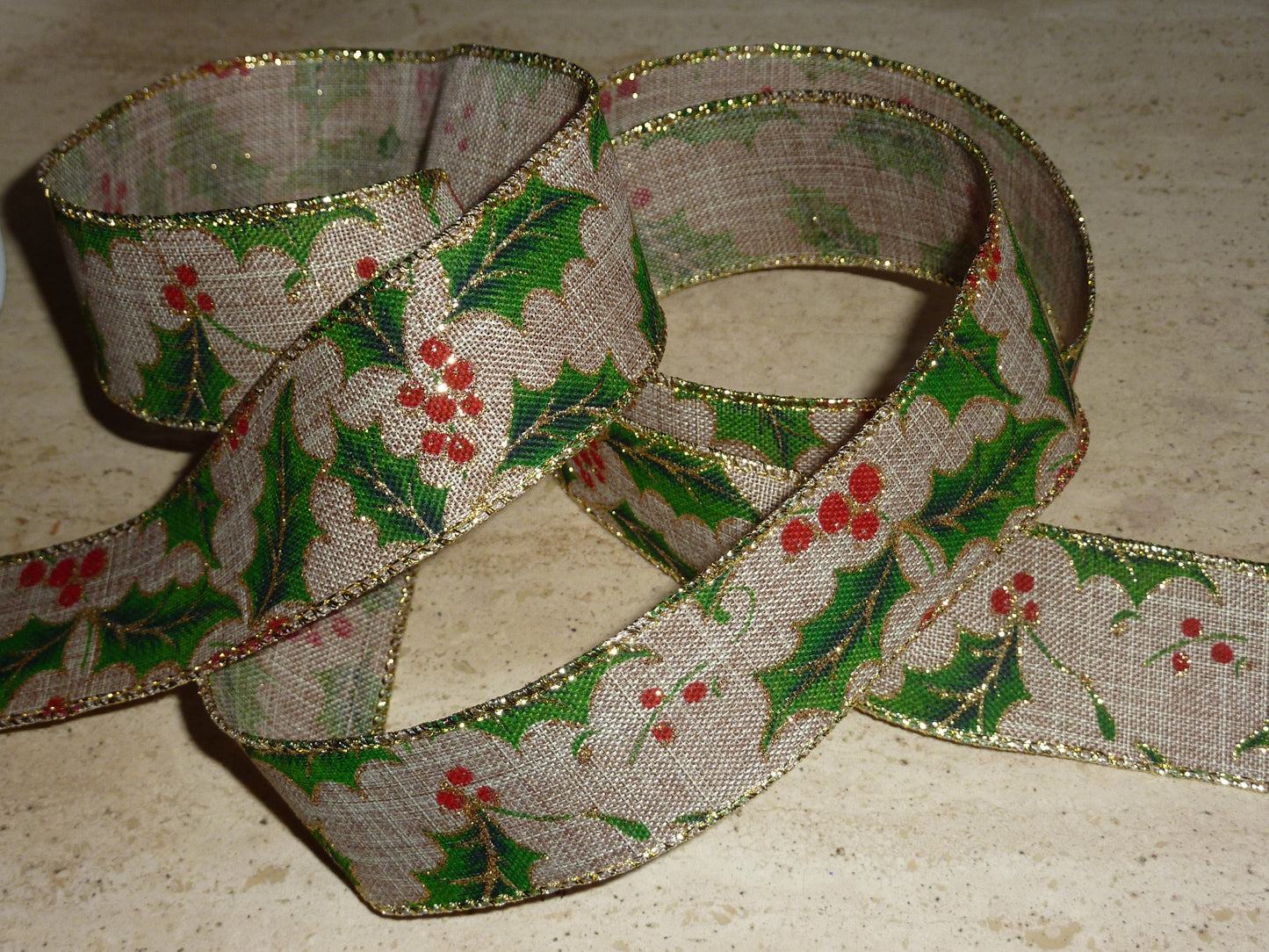 Wire Edged Ribbon 38mm Wide x 1 Metre