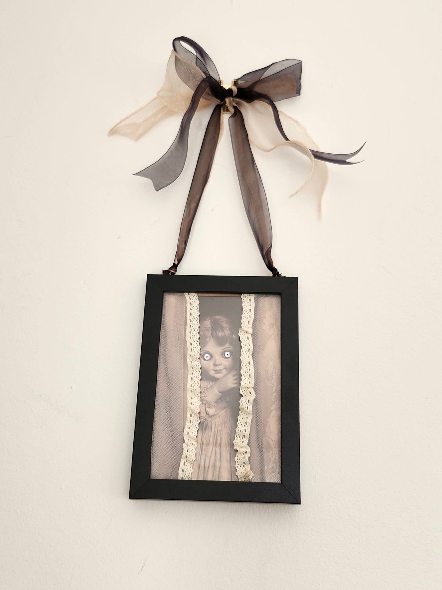 Elsa Spooky Doll Framed picture A5