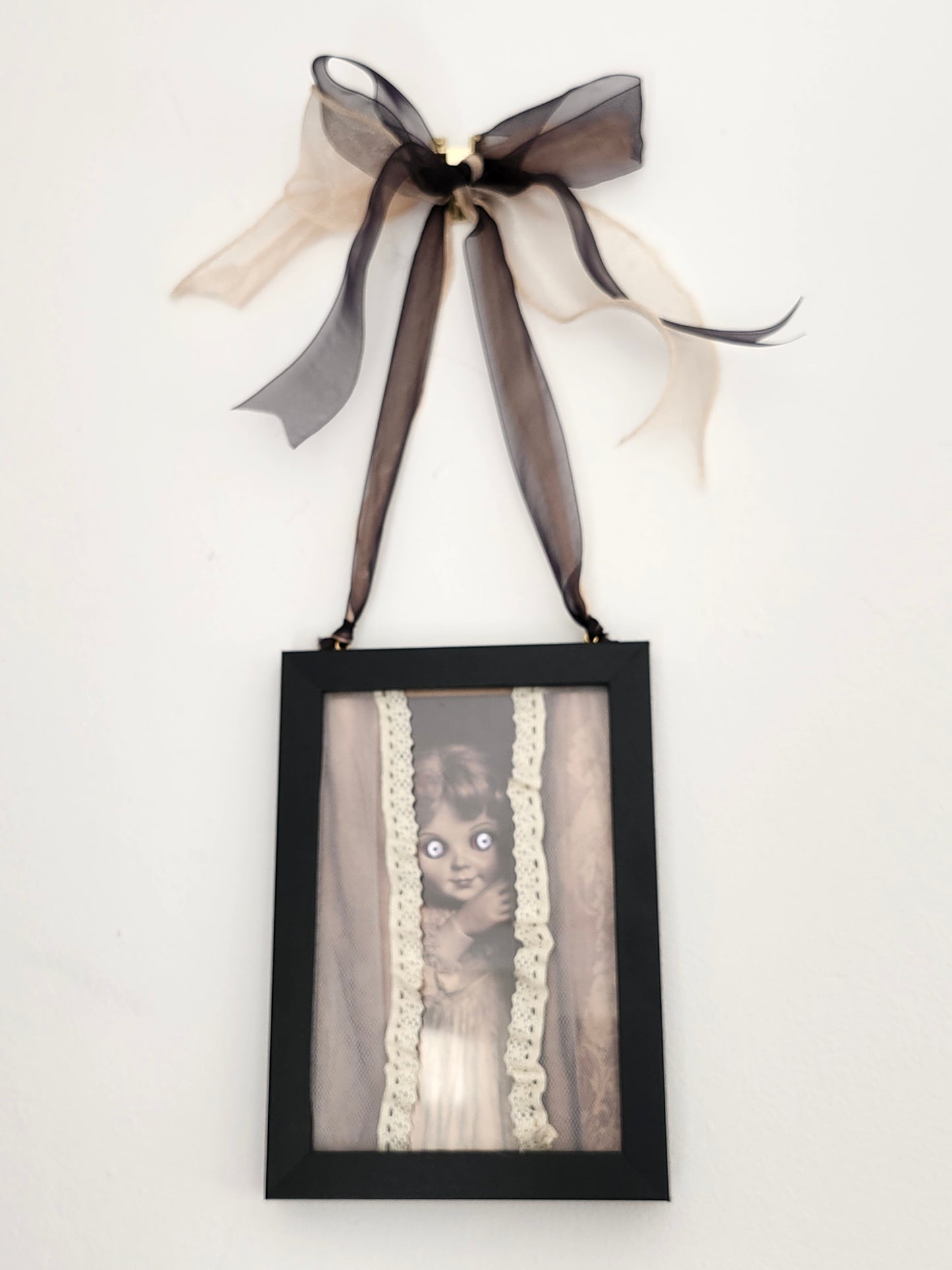 Elsa Spooky Doll Framed picture A5