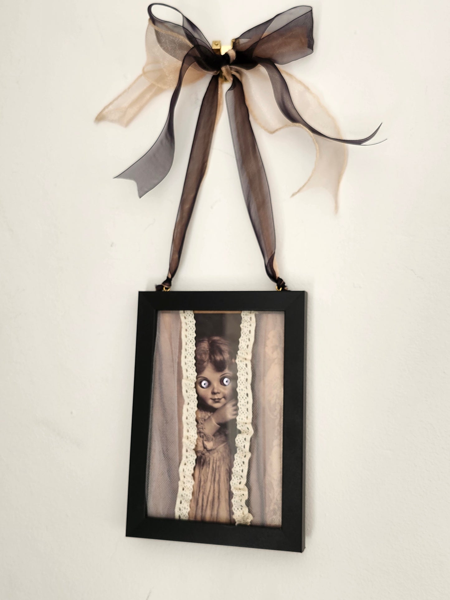 Elsa Spooky Doll Framed picture A5