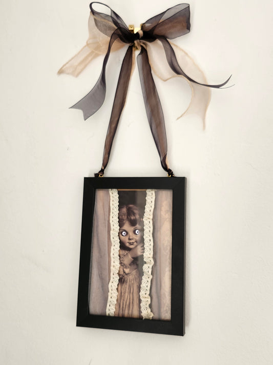 Elsa Spooky Doll Framed picture A5