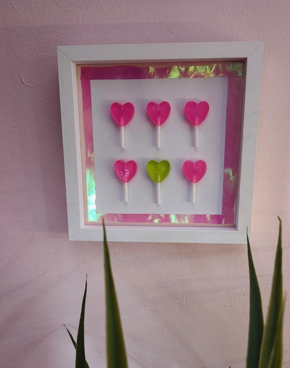 3d Lollipop framed picture